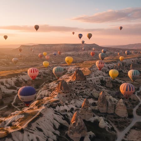 Kapadokya'da Balonlar Nereden Kalkıyor? Uçuş Bölgeleri ve Kalkış Alanları